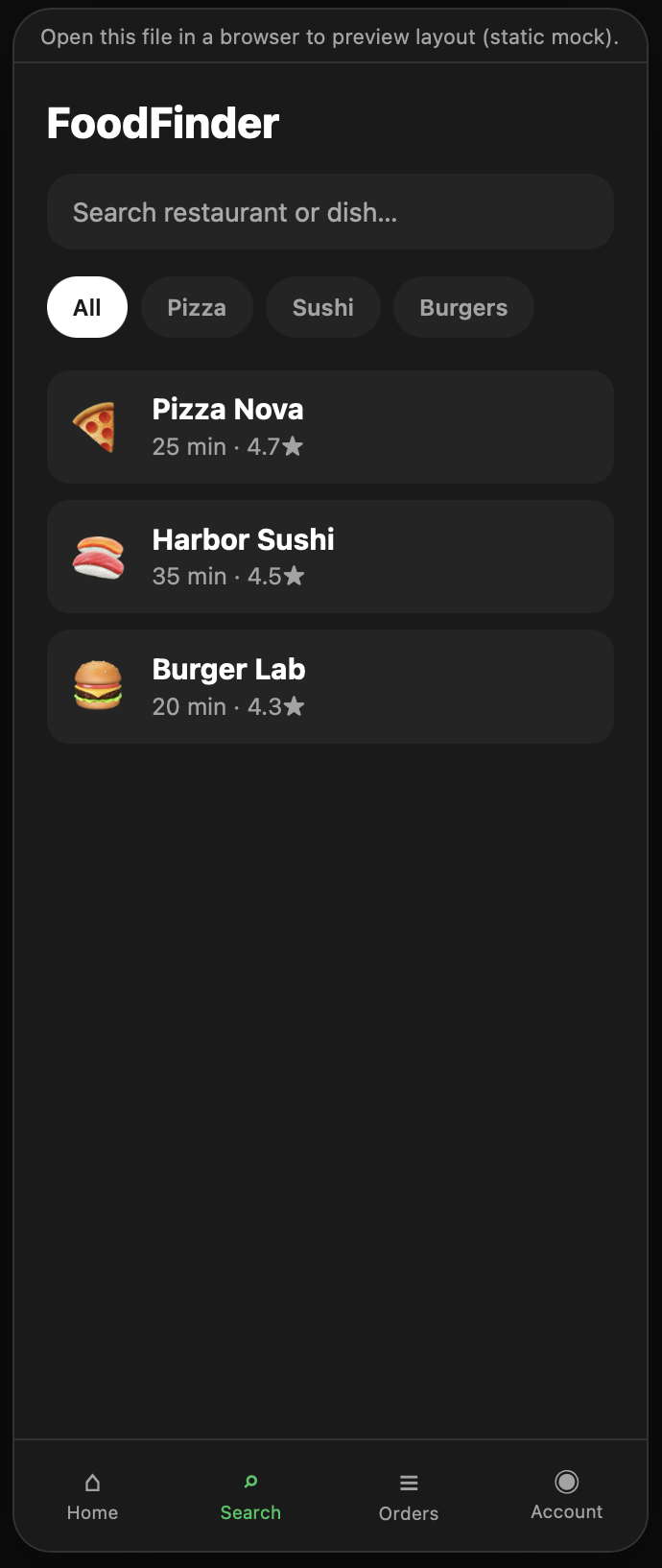FoodFinder Pro